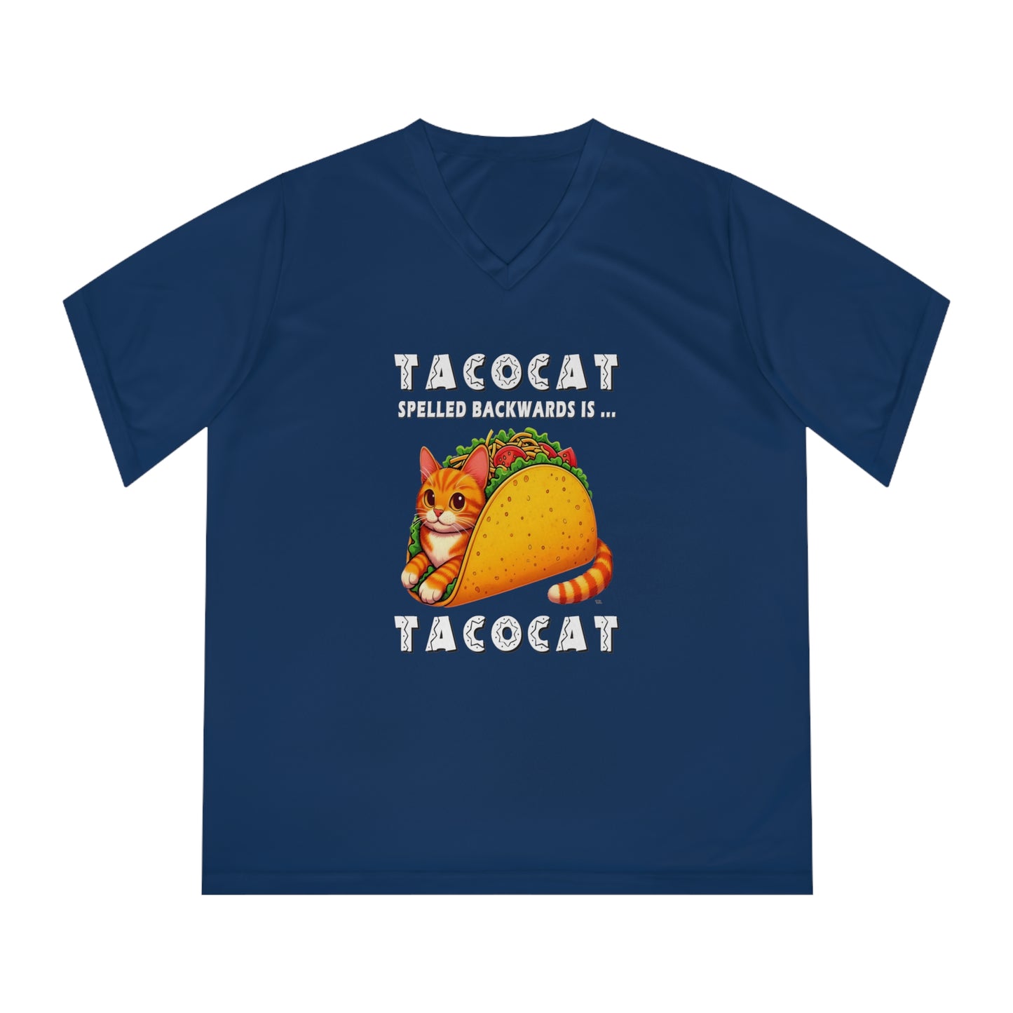 Taco Cat - Adult Women's Performance V-Neck T-Shirt