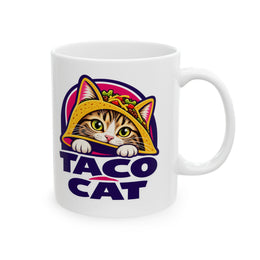 Taco Cat - Ceramic Mug, (11oz, 15oz)