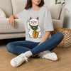 Maneki-Neko Repelling Cat - Adult T-Shirt