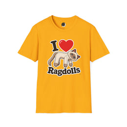 I Heart Ragdolls - Adult T-shirt