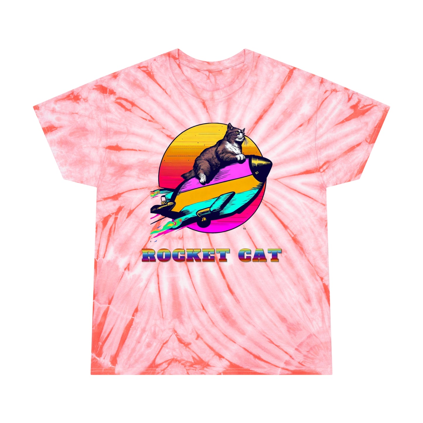 Rocket Cat Tie-Dye