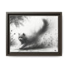 Gallery Canvas Wraps - Charcoal Garden Cat #4 - Framed