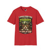Zombie Push horror cat parody t-shirt adult red front view