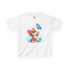 Cute Cat and Butterfly - Youth T-Shirt