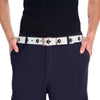Paw Print Belt - White