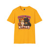 Show me Your Kitties funny cat t-shirt gold front view 