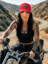 Purrs & Chaos Leather Patch - Baseball Cap