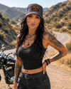 Purrs & Chaos Leather Patch - Baseball Cap