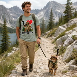 I Heart Bengals - Adult T-shirt