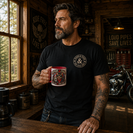 Caffeine and Chaos - Ceramic Mug Accent Colored (11oz/15oz)