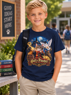 Hairy Pawter - Kids Heavy Cotton Tee