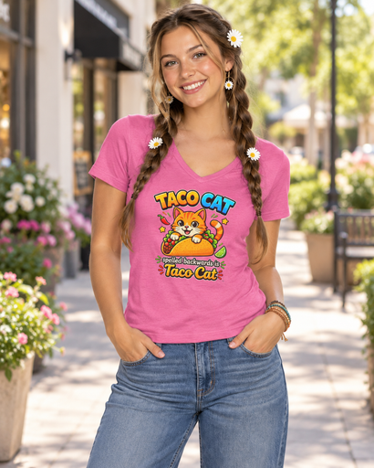 Taco Cat 2027 - Women's V-Neck Shirt