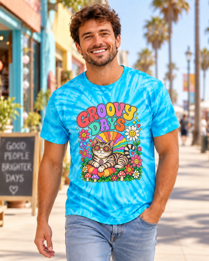 Groovy Days Cyclone Tie-Dye - Adult T-Shirt