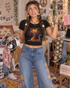 Frazzled — Cropped Baby Tee