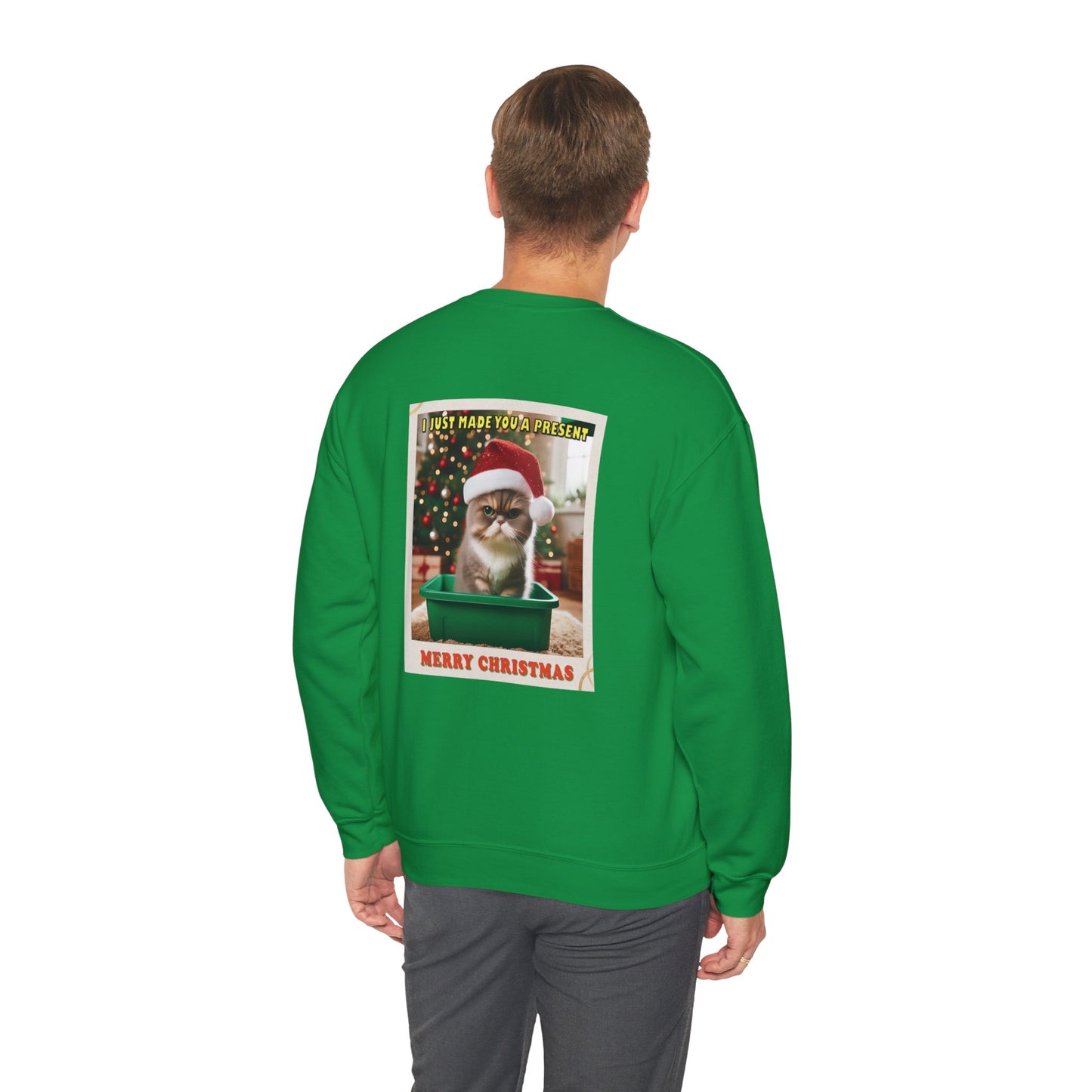 Christmas Present - Adult Unisex Heavy Blend™ Crewneck Sweatshirt (Two-Sided)