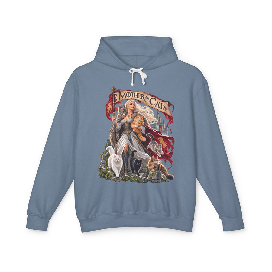 Mother of Cats 2026 - Unisex Lightweight Hooded Sweatshirt