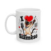 I ❤️ Siamese - Ceramic Mug, (11oz, 15oz)