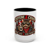 Caffeine and Chaos - Ceramic Mug Accent Colored (11oz/15oz)