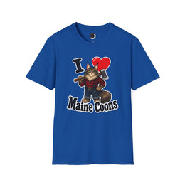 I Heart Maine Coons - Adult T-shirt
