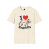 I Heart Ragdolls - Adult T-shirt