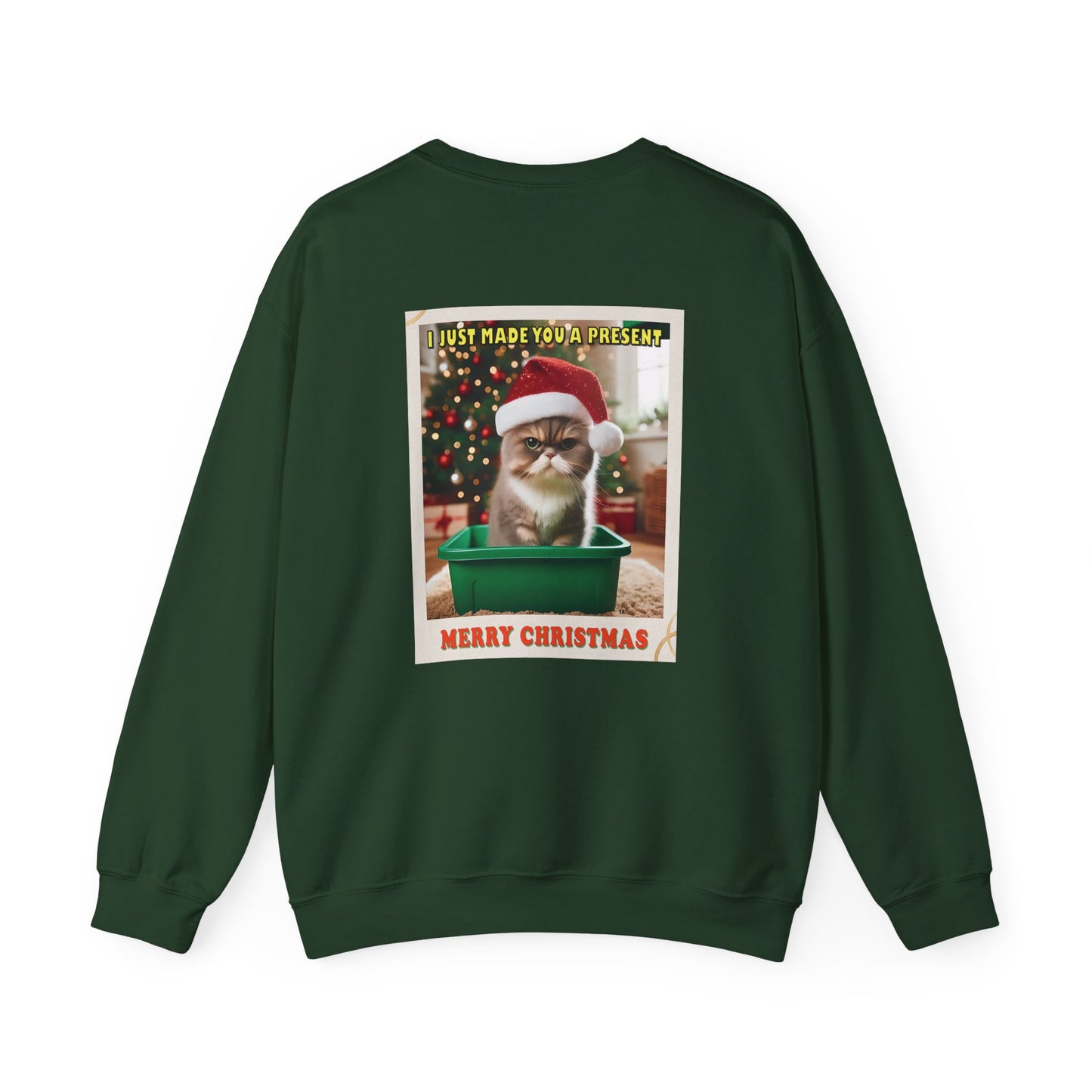 Christmas Present - Adult Unisex Heavy Blend™ Crewneck Sweatshirt (Two-Sided)