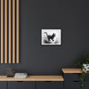 Gallery Canvas Wraps - Charcoal Garden Cat #1 - Framed