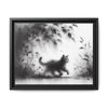 Gallery Canvas Wraps - Charcoal Garden Cat #5 - Framed