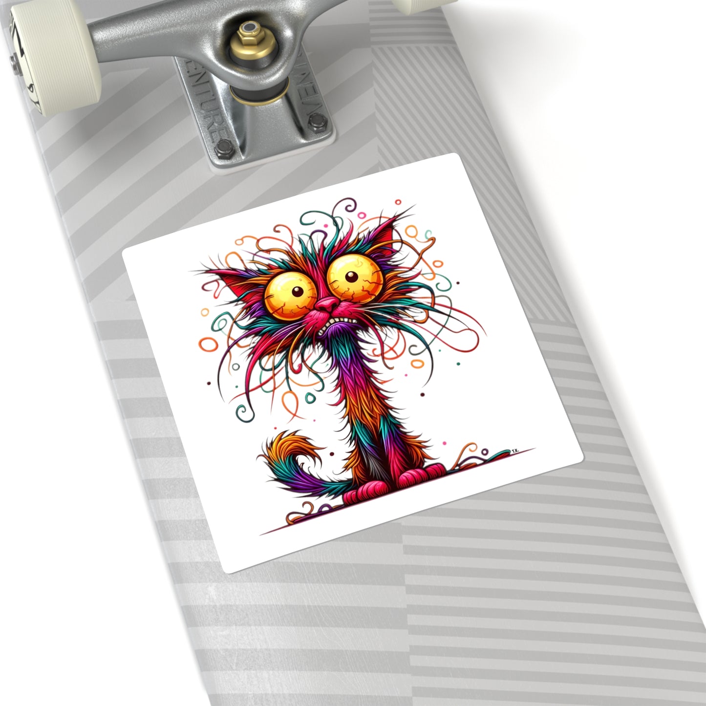 Sticker - Frazzled (Square - White)