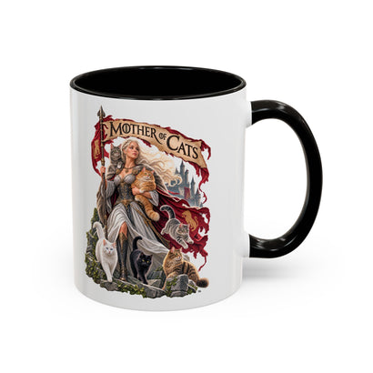 Mother of Cats - Ceramic Mug Accent Colored (11oz/15oz)