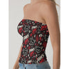 All-Over Print Women's Double-Layer Strapless Top