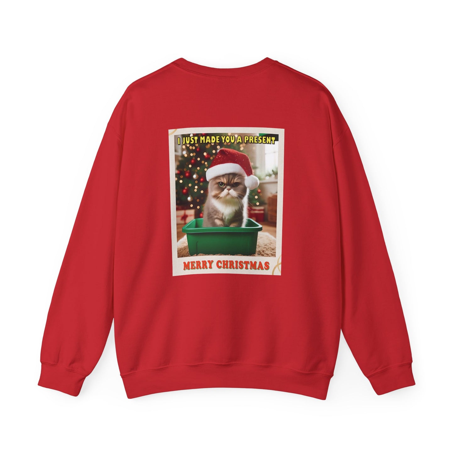 Christmas Present - Adult Unisex Heavy Blend™ Crewneck Sweatshirt (Two-Sided)