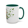Human Catnip Dispenser - Ceramic Mug Accent Colored (11oz/15oz)