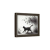 Gallery Canvas Wraps - Charcoal Garden Cat #2 - Framed
