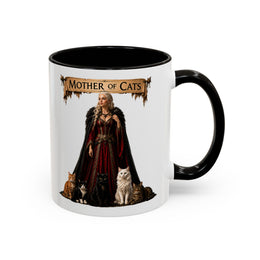 Mother of Cats - Ceramic Mug Accent Colored (11oz/15oz)