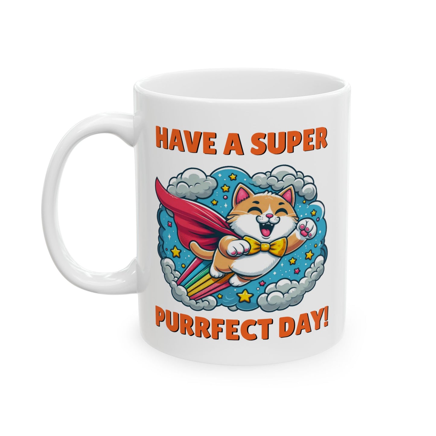 Mug - Purrfect Day - Ceramic Mug, (11oz, 15oz)