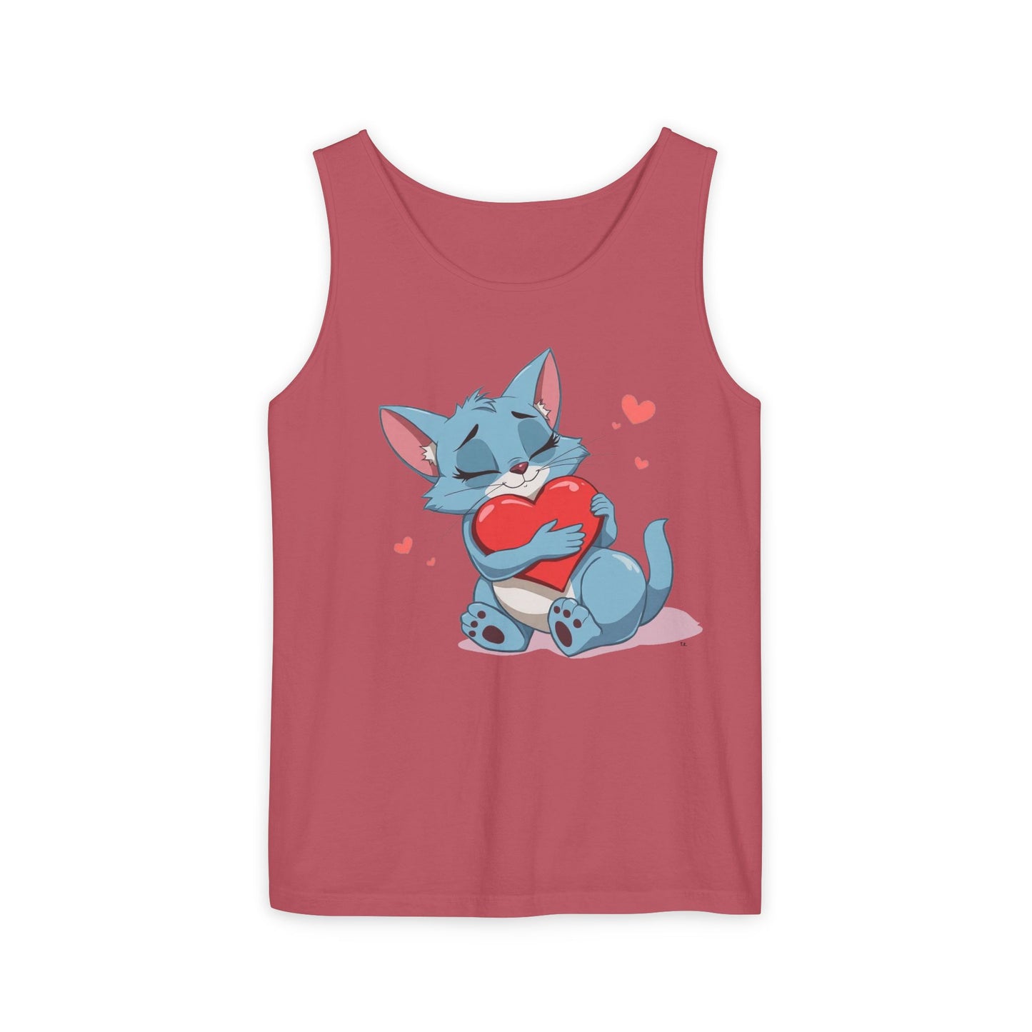 Cat Love - Unisex Garment-Dyed Tank Top