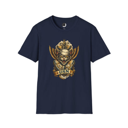 US Navy Cat — Adult T-Shirt