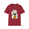 Maneki-Neko Repelling Cat - Adult T-Shirt