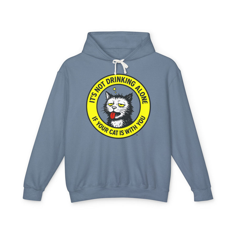 Drinking Alone - Unisex Lightweight Hoodie
