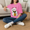 Maneki-Neko Repelling Cat - Adult T-Shirt