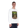 Zombie Push horror cat parody sweatshirt adult white front view male standing