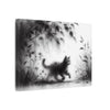 Canvas Wrap - Charcoal Garden Cat #5 - Unframed