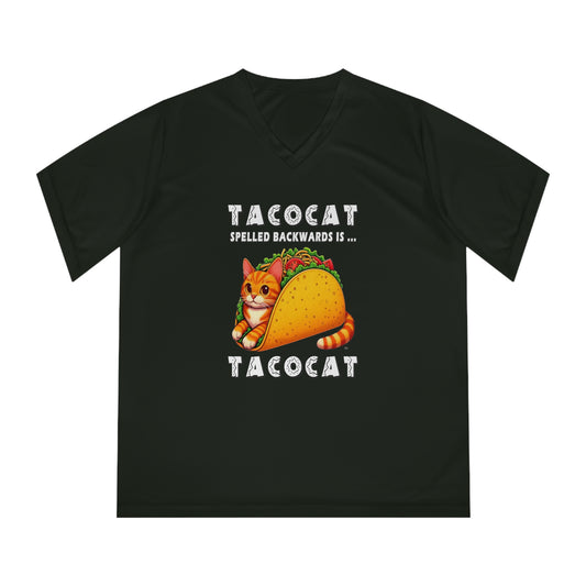 Taco Cat - Adult Women's Performance V-Neck T-Shirt