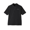 Check M8 Billiards Polo Shirt — Men's Black Pool Cue Club Polo