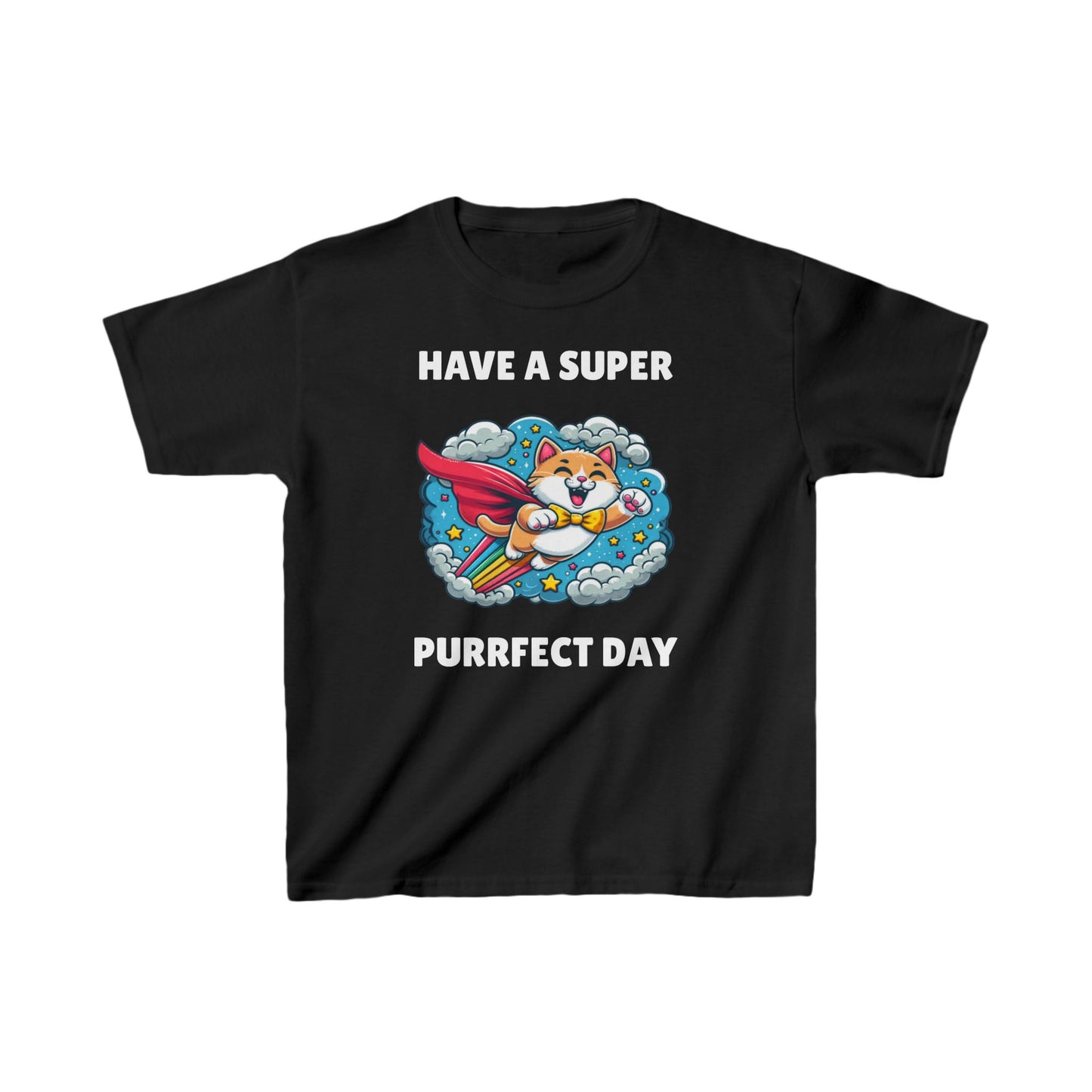 Super Purrfect Day - Kids Heavy Cotton™ Tee