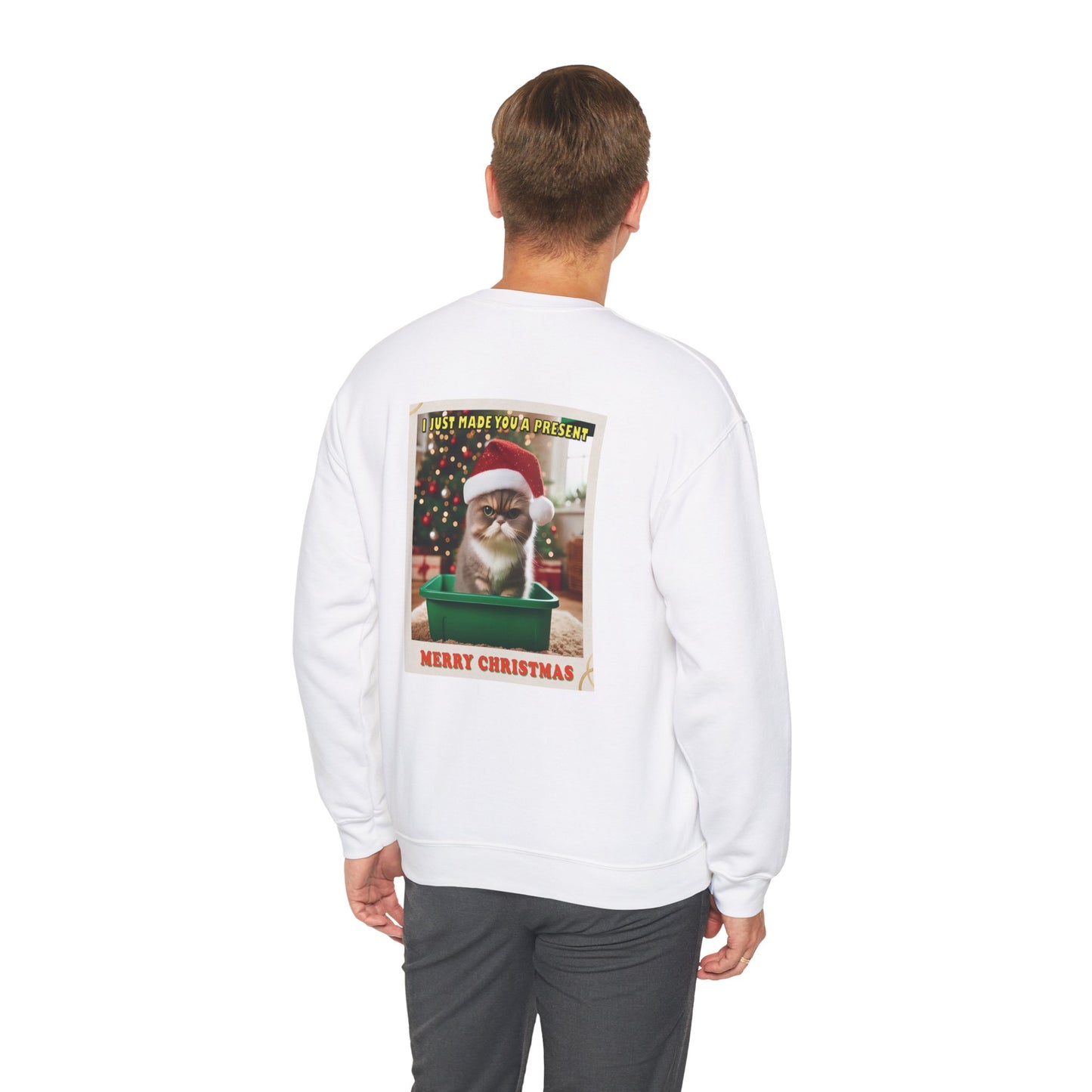 Christmas Present - Adult Unisex Heavy Blend™ Crewneck Sweatshirt (Two-Sided)