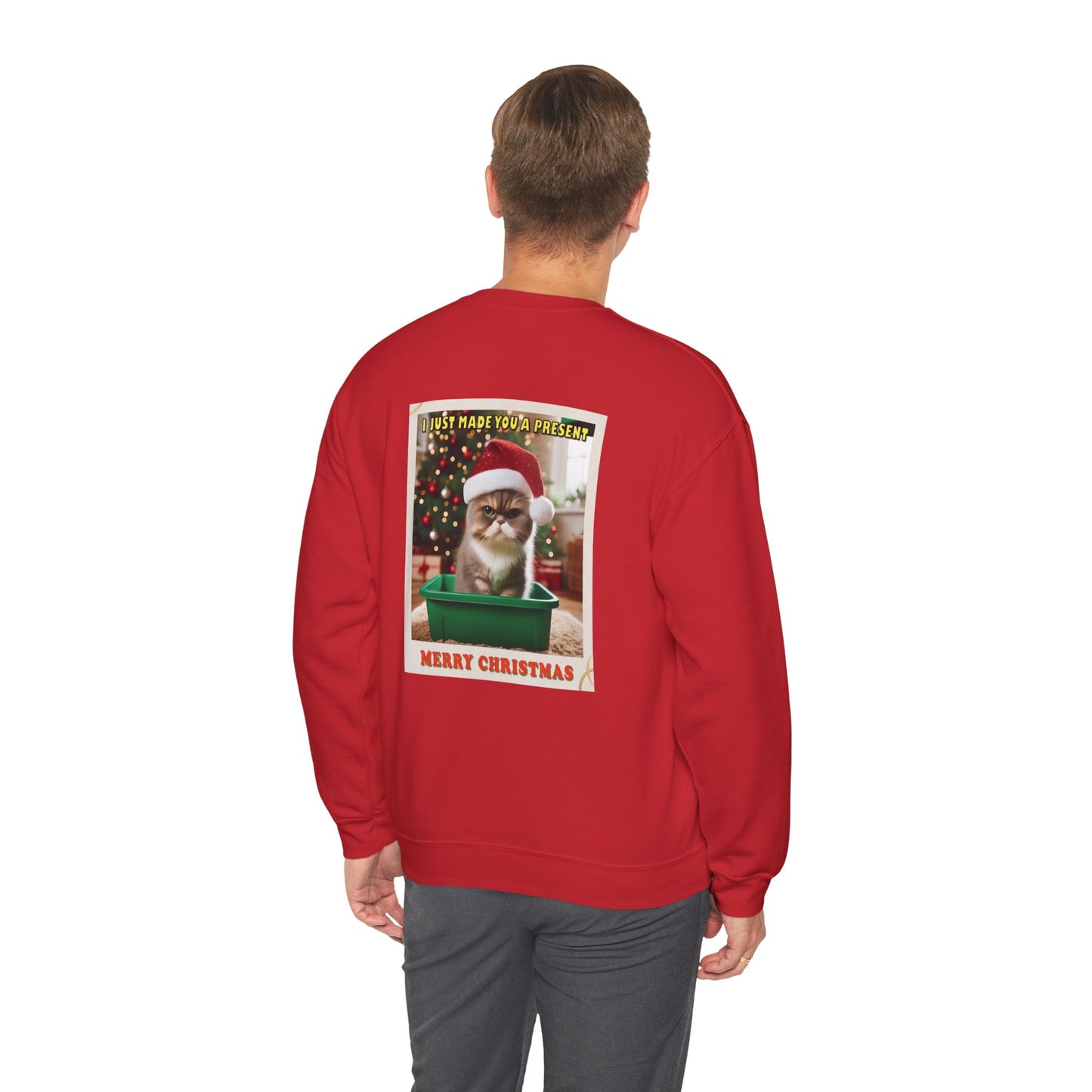 Christmas Present - Adult Unisex Heavy Blend™ Crewneck Sweatshirt (Two-Sided)