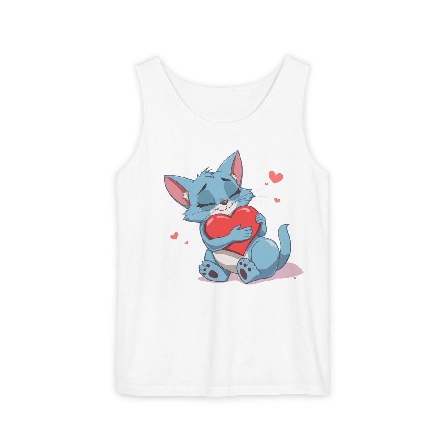 Cat Love - Unisex Garment-Dyed Tank Top