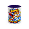 Super Purrfect Day - Ceramic Mug Accent Colored (11oz/15oz)