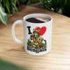 I ❤️ Bengals - Ceramic Mug, (11oz, 15oz)